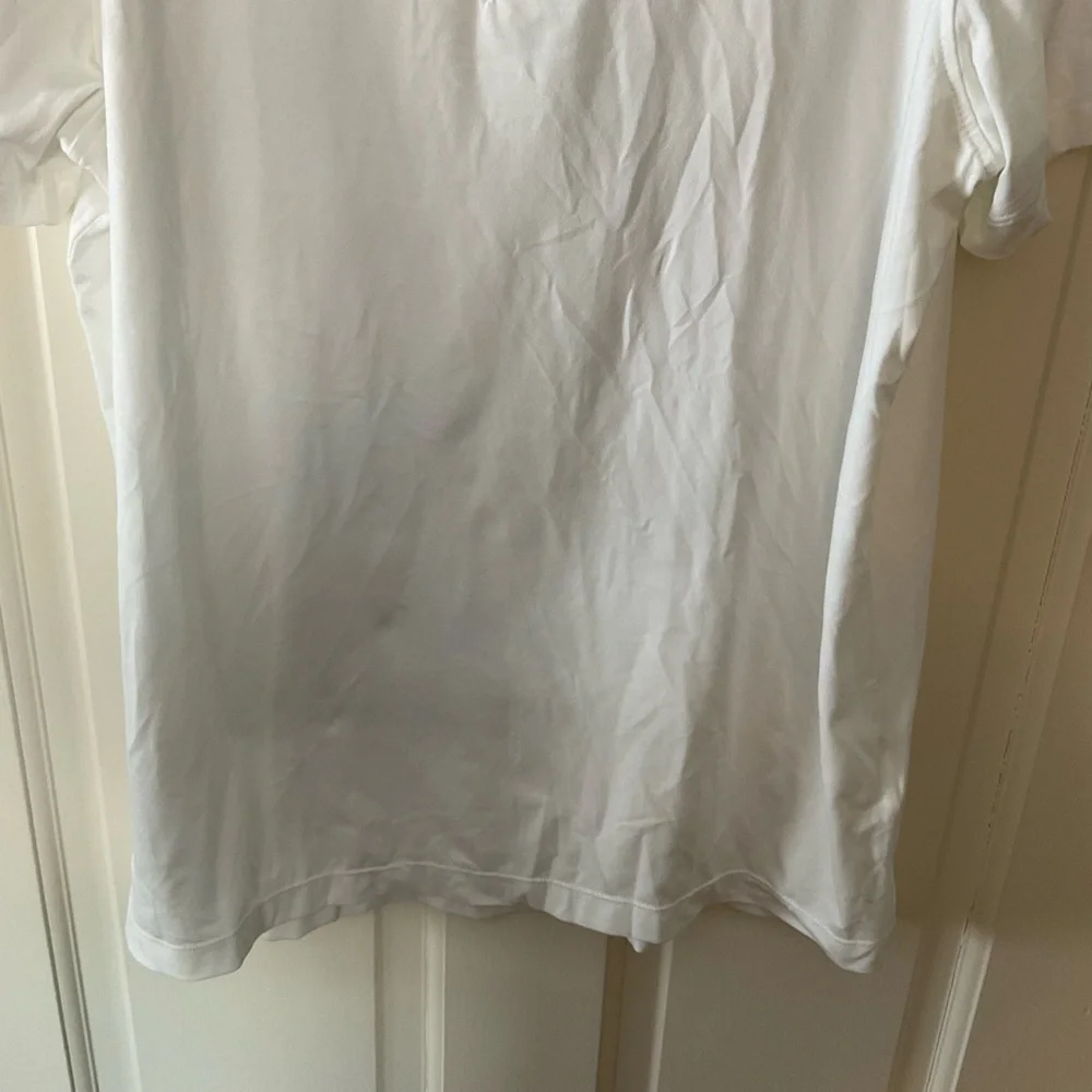 NEW J.Crew Performance polo‎ shirt White Size L NWOT Golf Tennis Pickleball